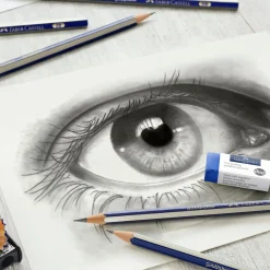 Faber Castell Lápis E Lapiseiras|Escrita > Set de Desenho com 6 Lápis, Borracha e Afia