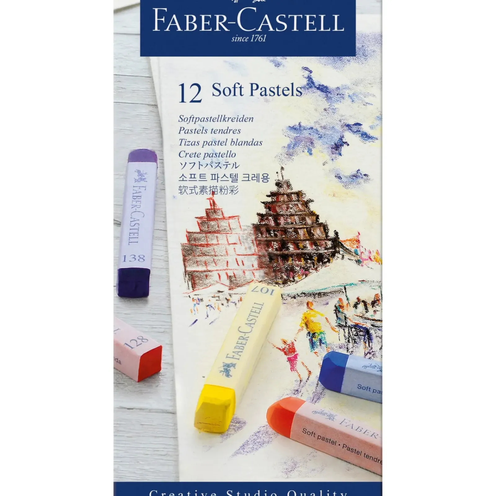 Faber Castell Brush Pen > Soft Pastel 12 Unidades