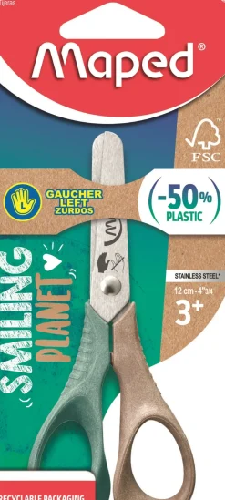 Outlet Maped Tesoura 12cm para Esquerdinos Smiling Planet
