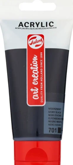 Talens Tintas > Tinta Acrílica 75ml Preto Art Creation