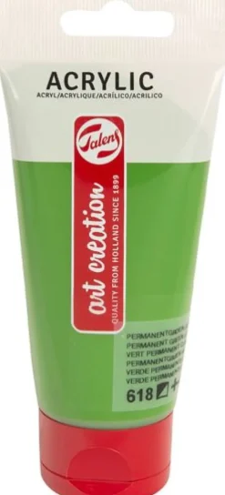 Talens Tintas > Tinta Acrílica 75ml Verde Permanente Claro Art Creation