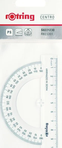 Rotring Réguas E Acessórios > Transferidor 10cm