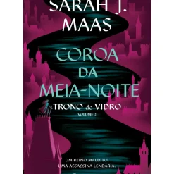 New Marcador Trono de Vidro - Volume 2: Coroa da Meia-Noite de Sarah J. Maas
