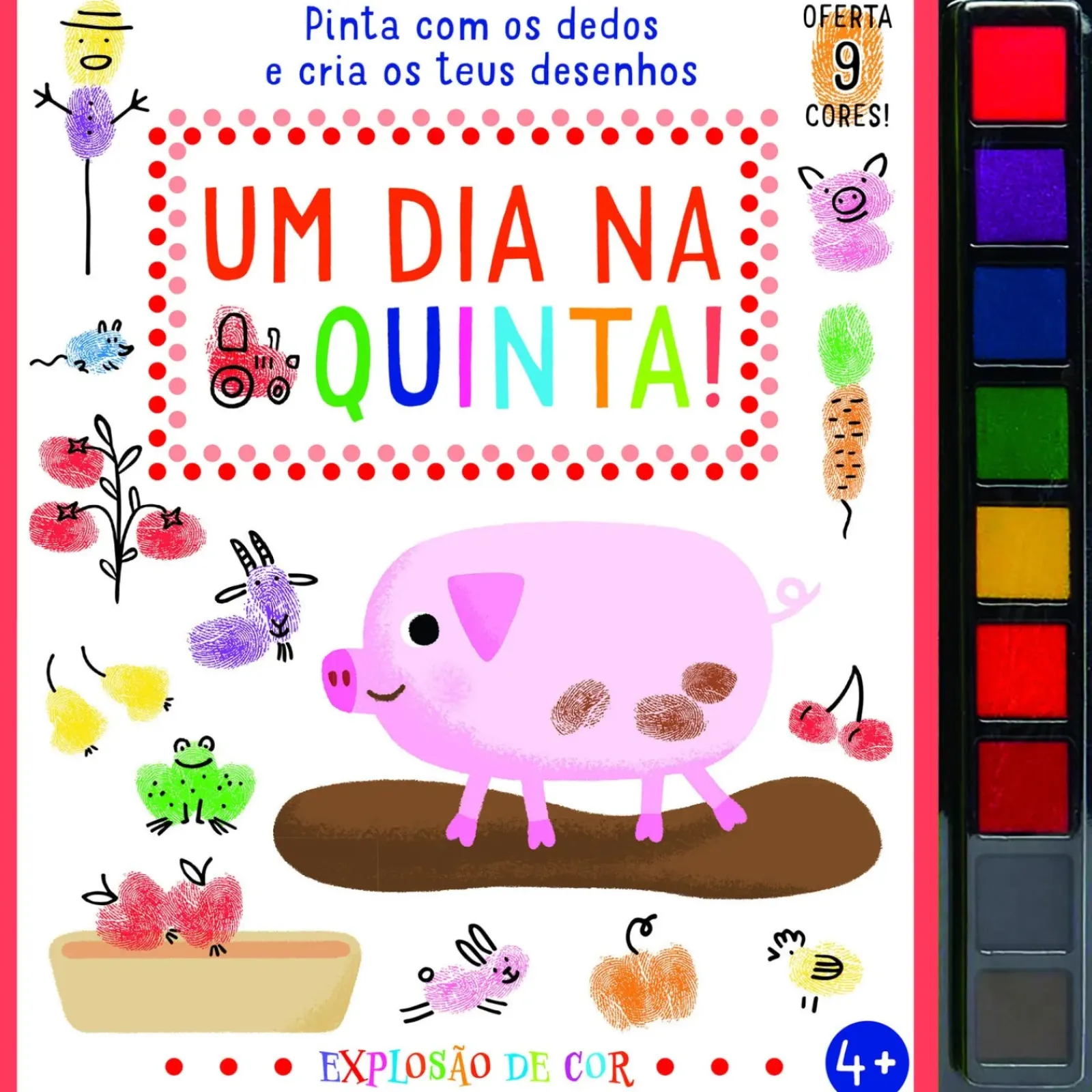 Joybooks Atividades > Um Dia na Quinta! de Elizabeth Golding - Pinta com os Dedos e Cria os Teus Desenhos