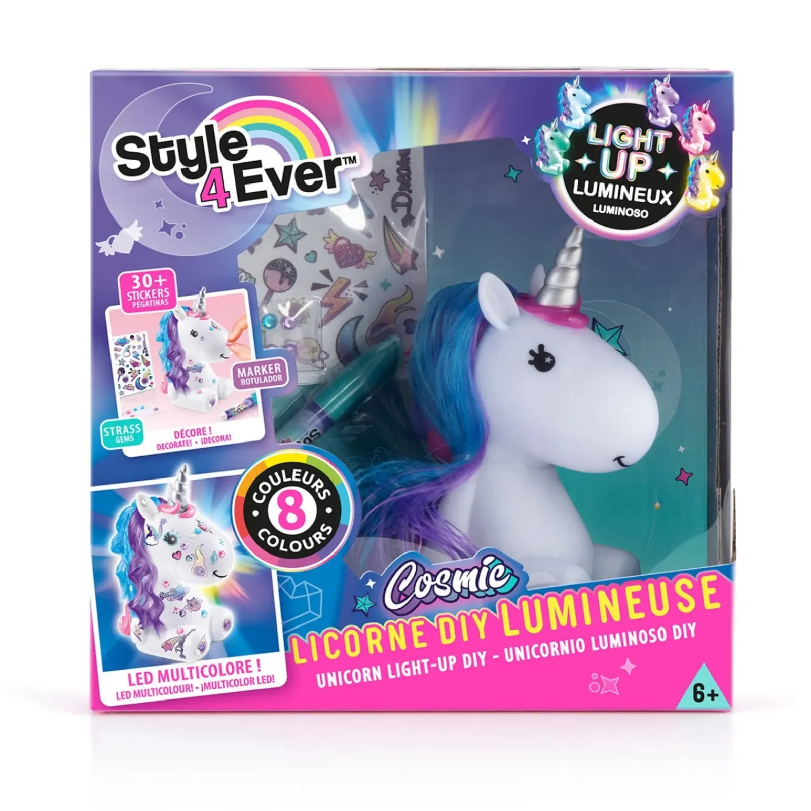Hot Style4Ever Unicornio Diy Luz Cosmica