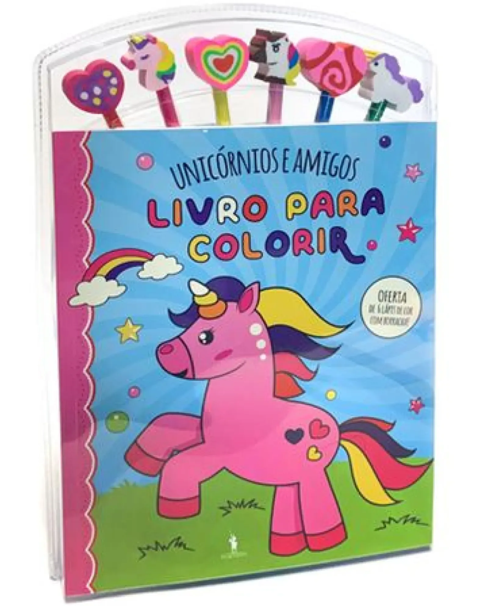 Hot Dom Quixote Unicórnios e Amigos - Livro Colorir com Lápis
