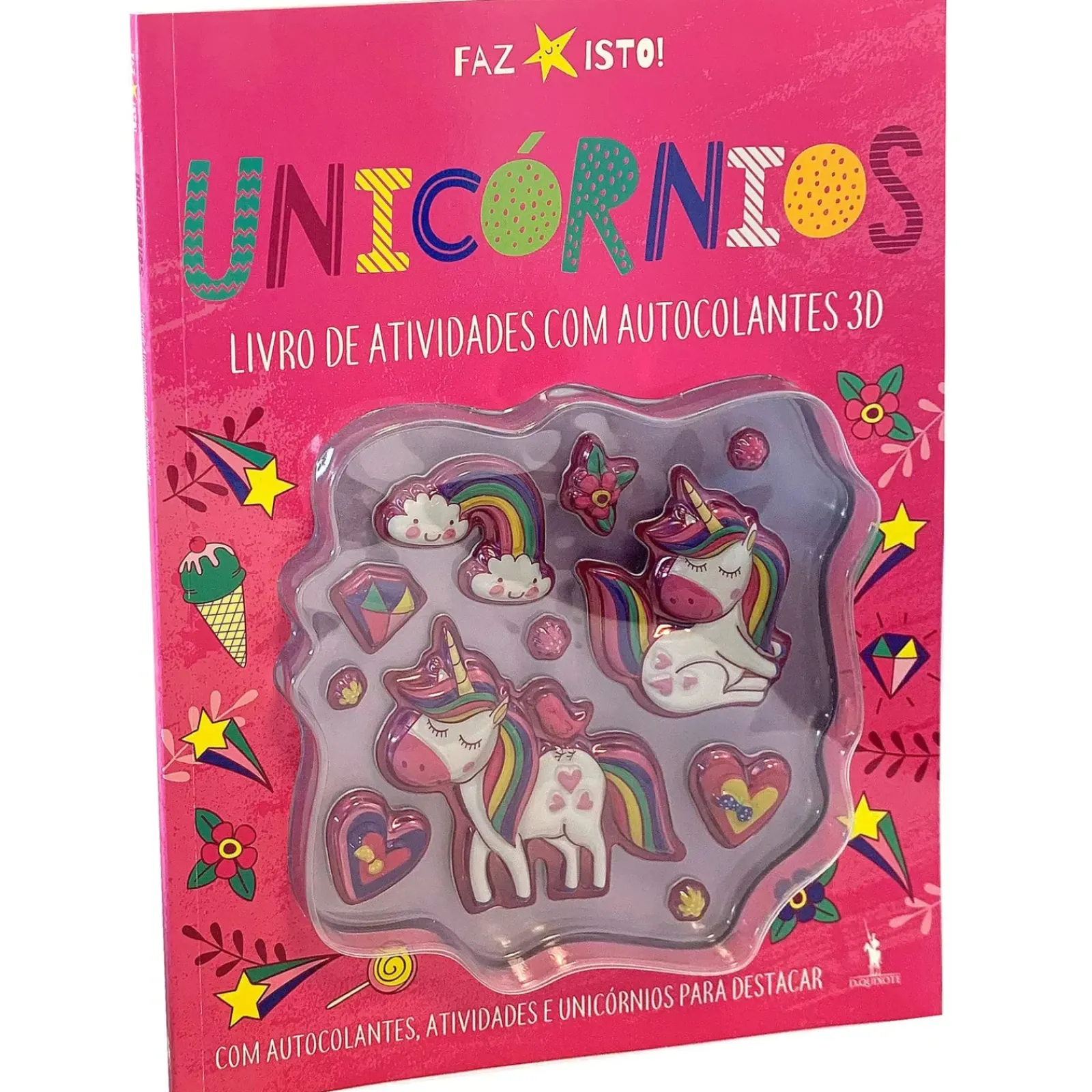 Sale Dom Quixote Unicórnios - Livro de Atividades com Autocolantes 3D
