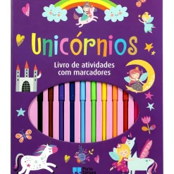 Hot Porto Editora Unicórnios - Livro de Atividades com Marcadores