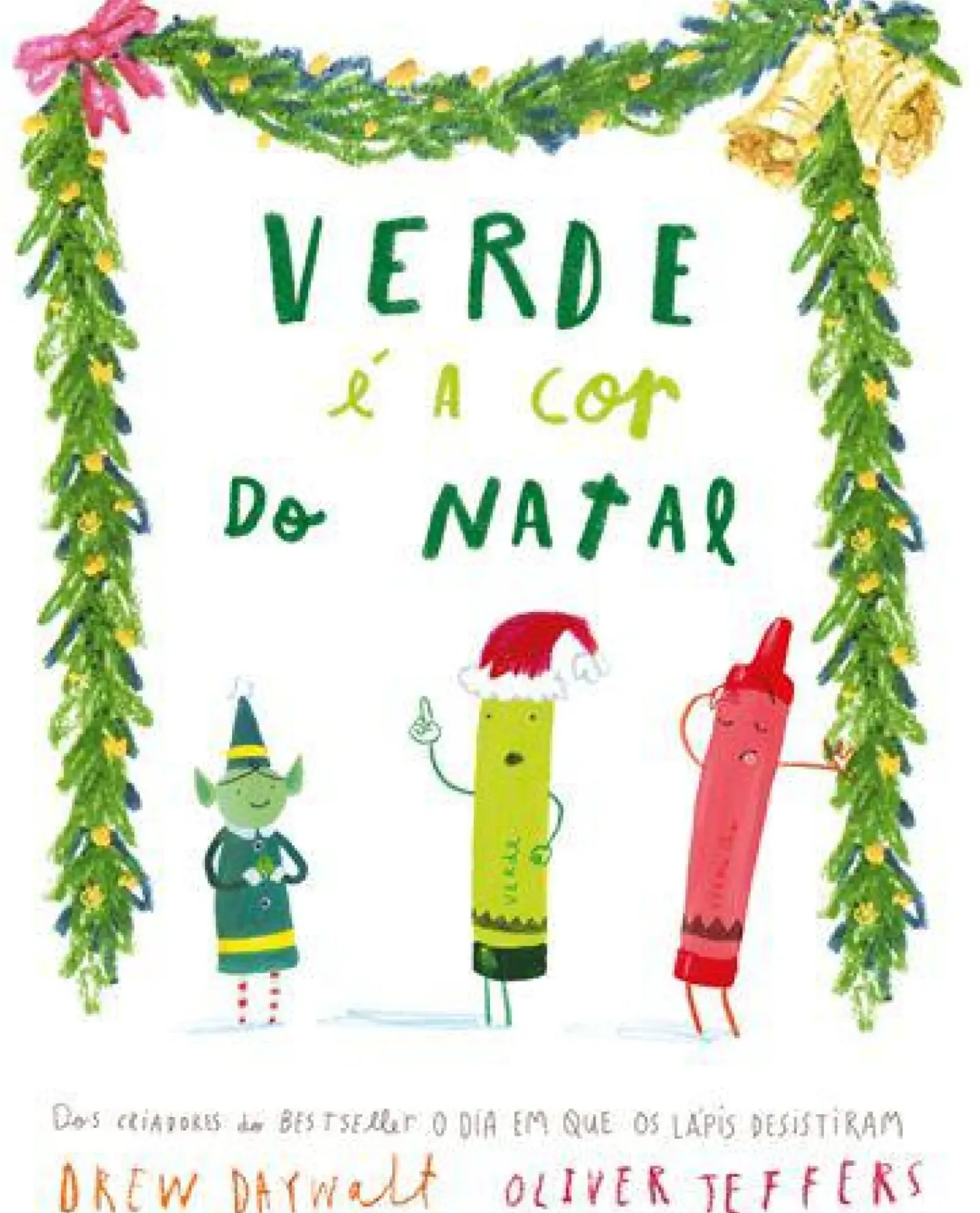 Nuvem De Letras Literatura Infantil > Verde é a Cor do Natal de Drew Daywalt e Oliver Jeffers