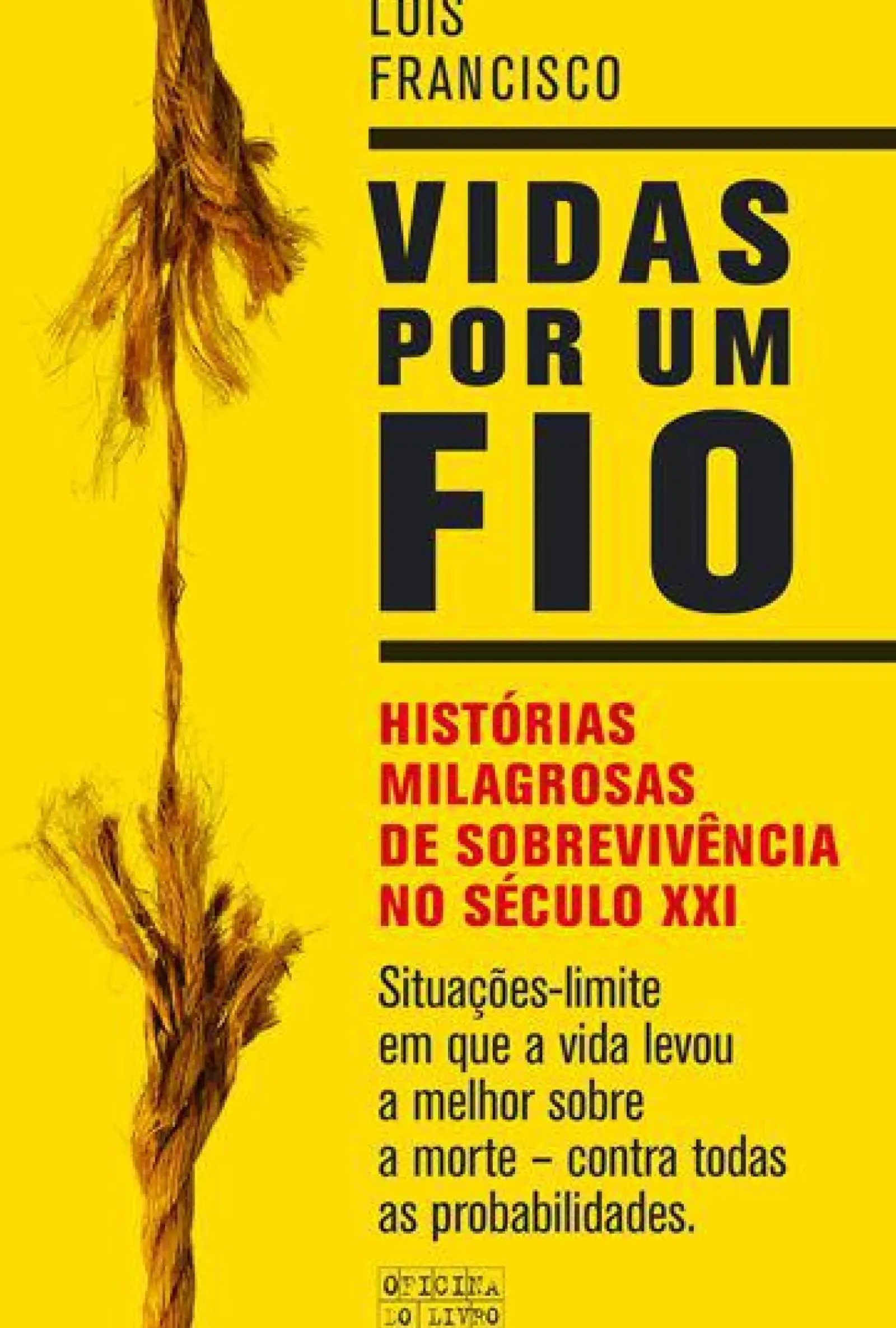 Hot Oficina Livro Vidas por um Fio de Luís Francisco