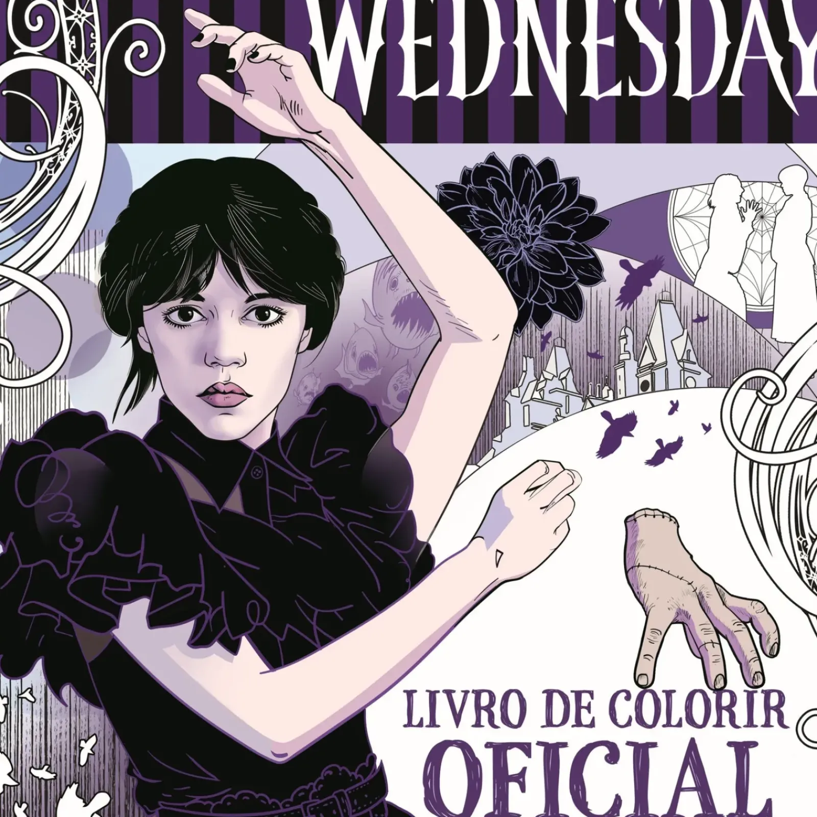 Sale Booksmile Wednesday Livro de Colorir Oficial de Mike Meskin