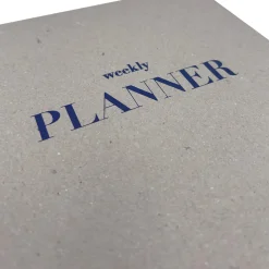 Discount Note! Weekly Planner Capa Dura Azul