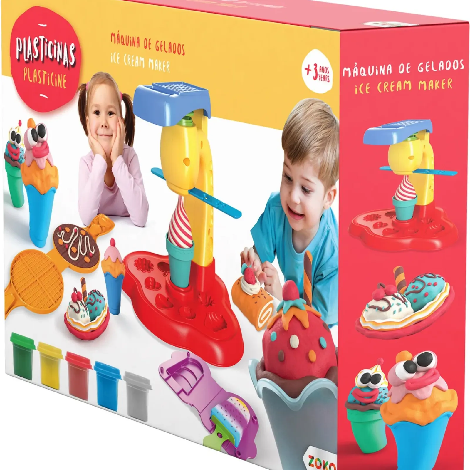 Zoko-Plasticina Plasticinas > Zoko Plasticinas - Máquina De Gelados